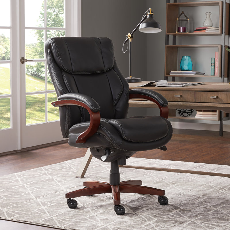 LaZBoy Bellamy Executive Office Chair with Memory Foam Cushions & Reviews Wayfair